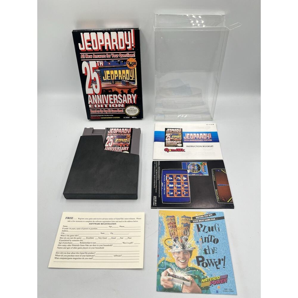 Jeopardy 25th Anniversary Nintendo NES - Complete In Box!